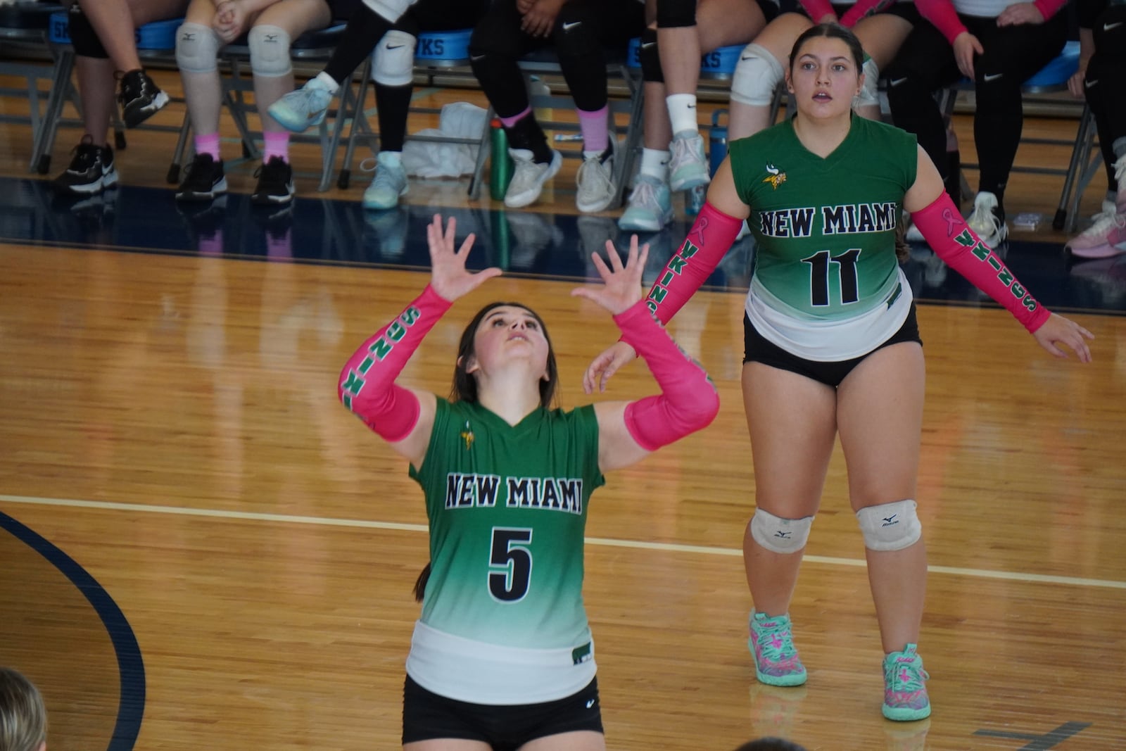 The New Miami girls volleyball team fell to Russia in a Division VII district final on Saturday at Fairborn. CHRIS VOGT / CONTRIBUTED