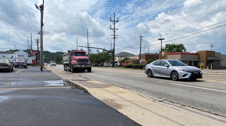 Pleasant Avenue, north of Nilles Road, has one of the worst traffic crash rates in the city despite the low number of crashes. From 2017 to 2019, there were 21 accidents with four injuries in the stretch that sees 18,000 vehicles a day. “It puts this stretch on par in terms of crash rate with sections of Ohio 4 in South Gilmore,” said city engineer Nick Dill. MICHAEL D. PITMAN/STAFF