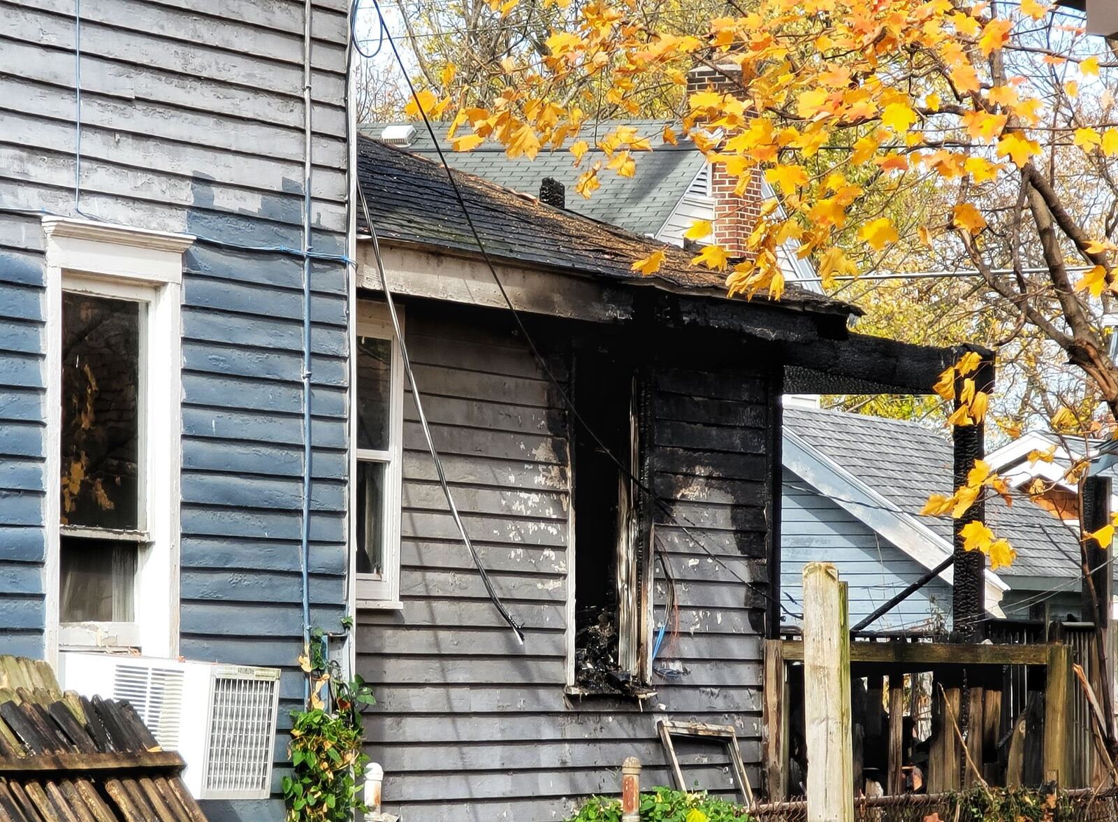 Two people were rescued from this house fire this morning in the 2300 block of Christel Avenue in Middletown. NICK GRAHAM/STAFF