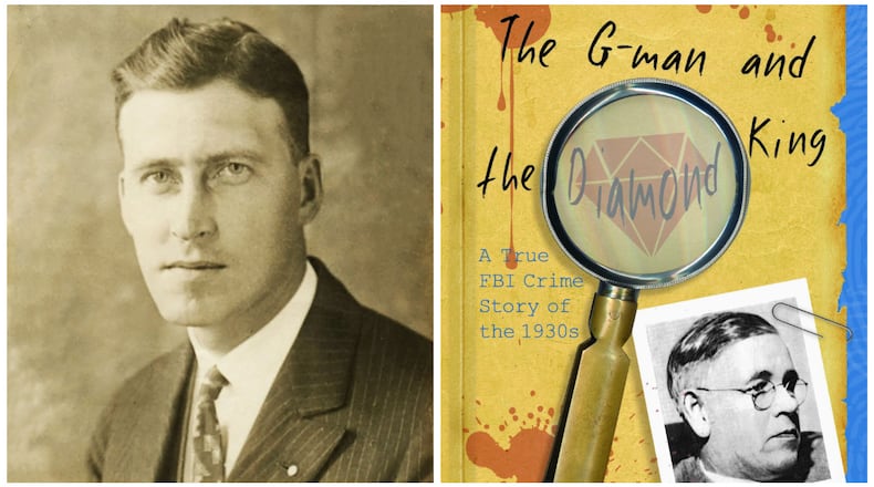 The book “The G-Man and the Diamond King” shows George Barrett, the man who killed FBI Agent Nelson Klein (left) in College Corner, Indiana, in 1935. Barrett was hanged for the crime seven months later. CONTRIBUTED