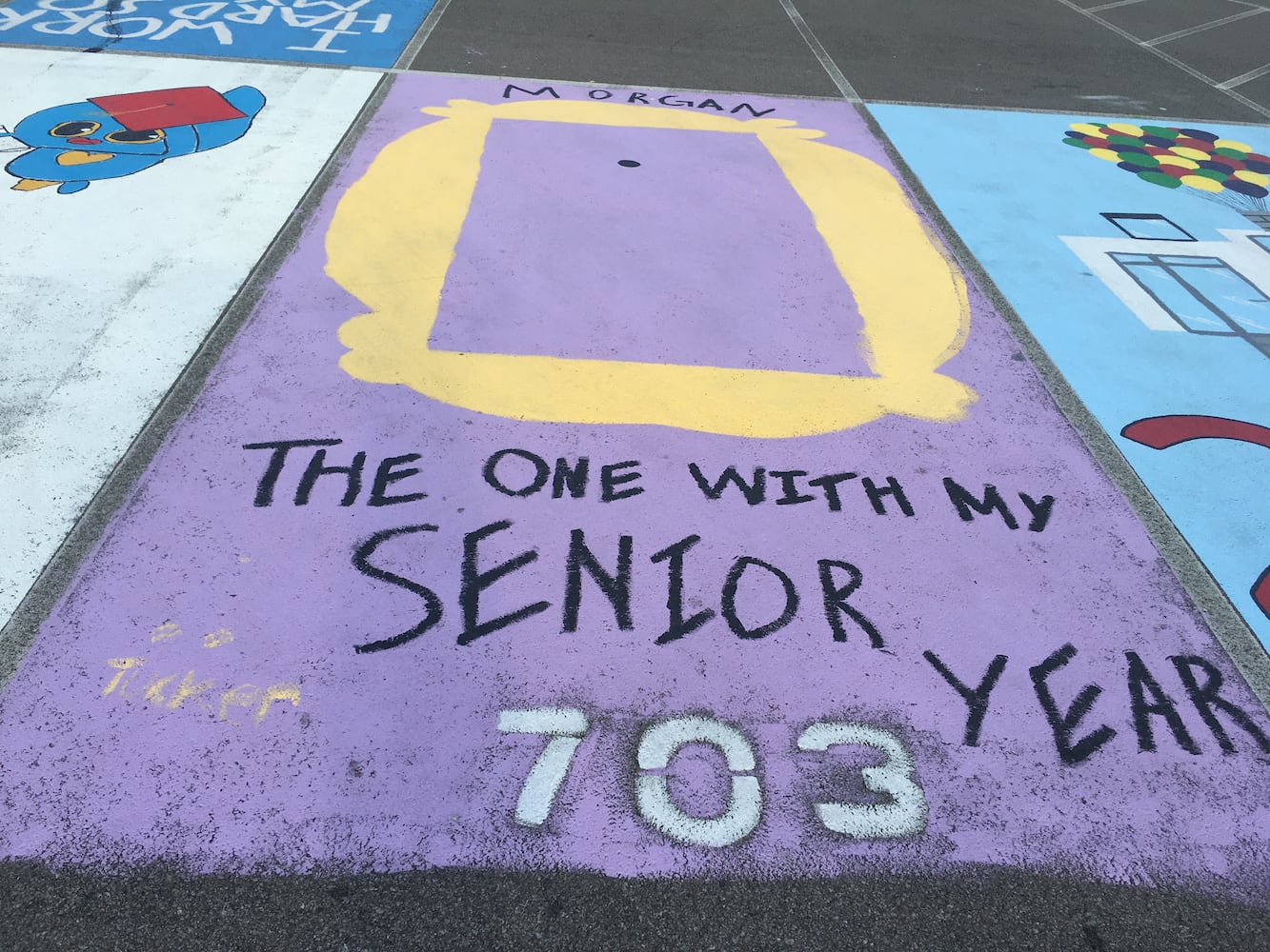 Lakota West High School parking lot spaces