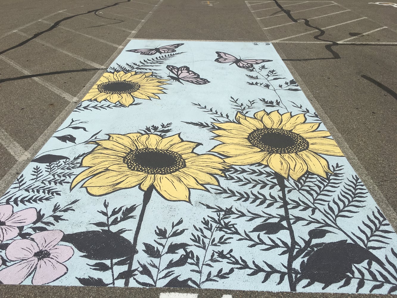 Lakota West High School parking lot spaces