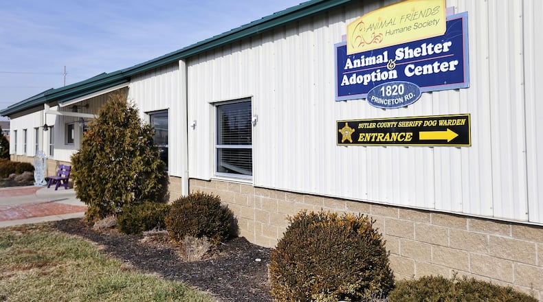 Animal Friends Humane Society animal shelter and adoption center on Princeton Road. NICK GRAHAM/STAFF