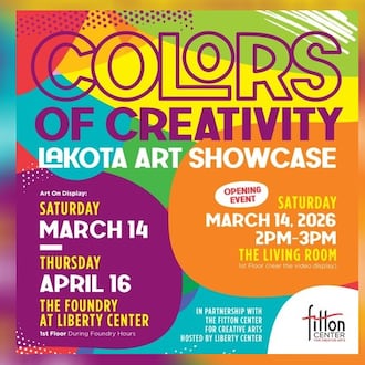 The "Colors of Creativity" showcase of Lakota students' artwork opens March 14, 2026. CONTRIBUTED