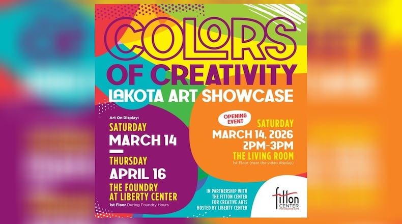 The "Colors of Creativity" showcase of Lakota students' artwork opens March 14, 2026. CONTRIBUTED