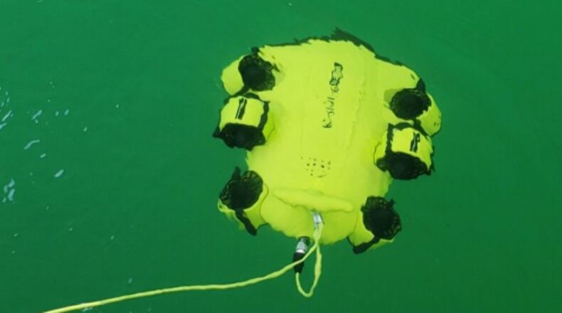 The underwater drone, donated to the department by Watson Gravel Inc. in Hamilton, can dive to 330 feet and is equipped with 2,000 lights that provide three to ten foot visibility during most conditions