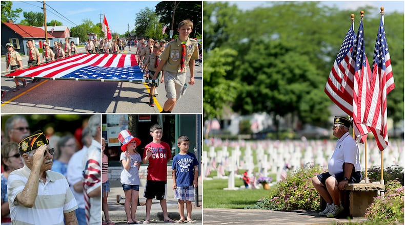 Several communities will hold Memorial Day parades and ceremonies on Monday, May 29.