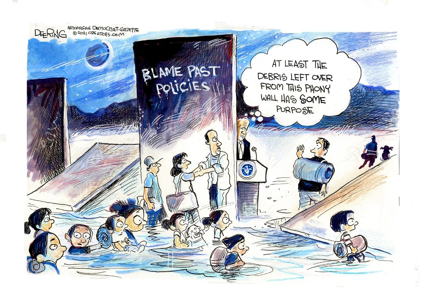 Week in cartoons: Biden press conference, Georgia voting rules and more