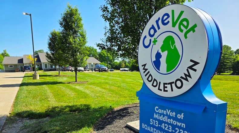 KKM Veterinary Clinic has rebranded as CareVet of Middletown, 6416 Manchester Rd., and will offer expanded services and resources. NICK GRAHAM/STAFF