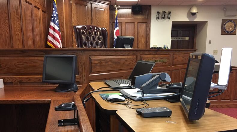 Christina Miller faces two charges of felony grand theft in Greene County Common Pleas Court. RICHARD WILSON/STAFF