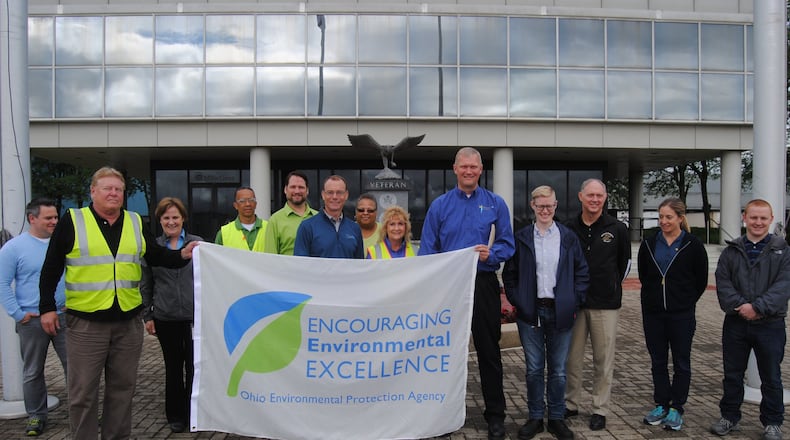 Ohio EPA honored the MillerCoors Trenton Brewery in St. Clair Twp. Thursday, May 25, 2017, to recognize the facility s many achievements in environmental stewardship in the local community. The brewery achieved gold-level recognition in Ohio EPA s Encouraging Environmental Excellence (E3) program. ERIC SCHWARTZBERG/STAFF