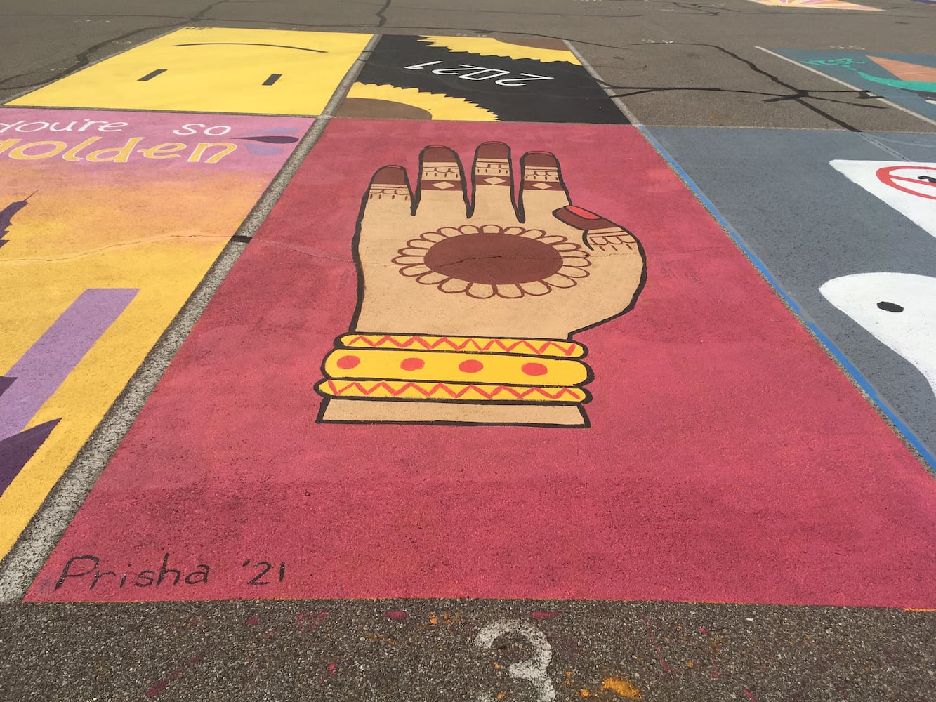 Lakota West High School parking lot spaces