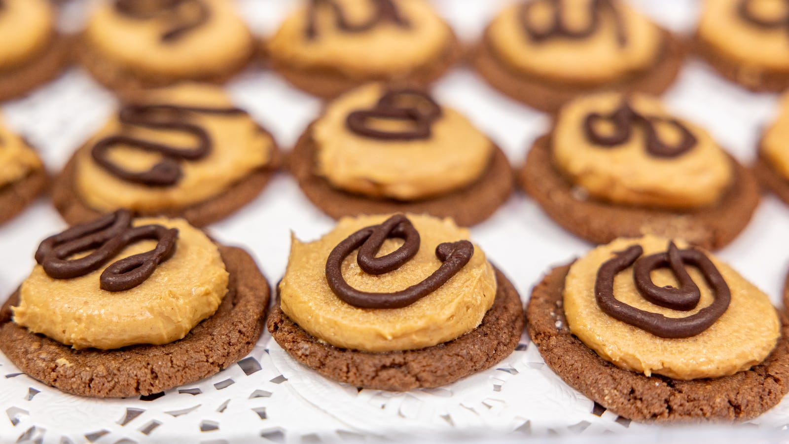 Christine Olinsky of Huber Heights placed in the top 12 of the 2025 Dayton Daily News Holiday Cookie Contest with her Buckeye Treasures. BRYANT BILLING/STAFF