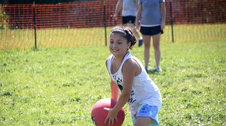 Swine City Brewing on Industry Drive in Fairfield held on Aug. 24, 2019, the Dougie & Ray’s inaugural Kicking Into Fall Kickball Tournament fundraiser. Dougie & Ray’s is an outreach to minister and assist students in the Fairfield School District. MICHAEL D. PITMAN/STAFF