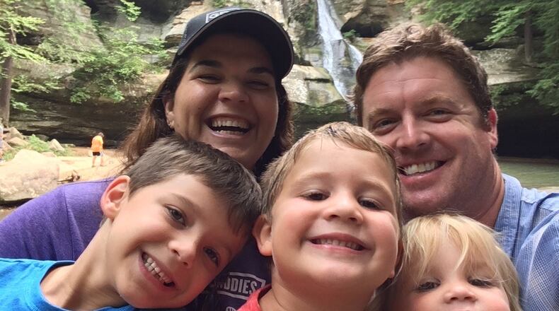 Ami Vitori Kimener with her family.