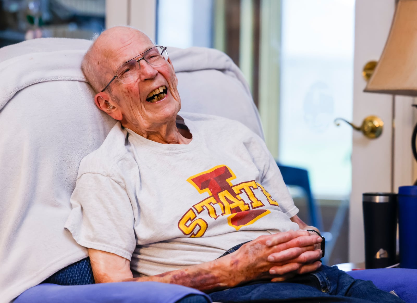 Herman Lorance is a Navy veteran who served during World War II and just celebrated his 100th birthday, NICK GRAHAM/STAFF