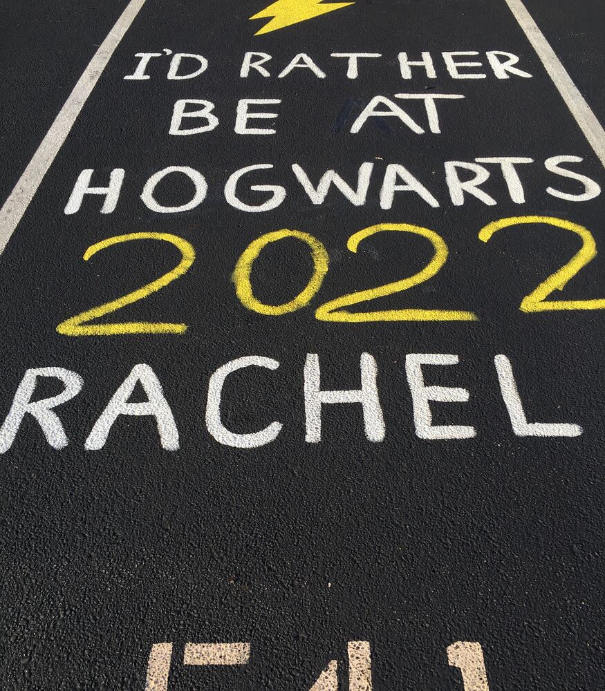 Hamilton High School Parking lot spaces 2021