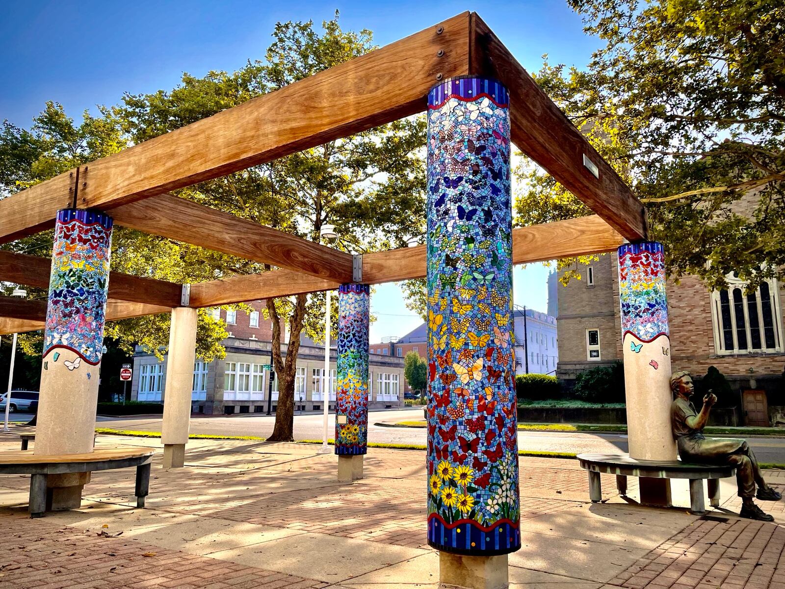 The Wings of Hope, a collaborative public art project at the Fitton Center for Creative Arts in Hamilton, consists of 1,026 handmade glass butterflies, contributed by 392 artists from 29 U.S. states and 8 countries. PROVIDED