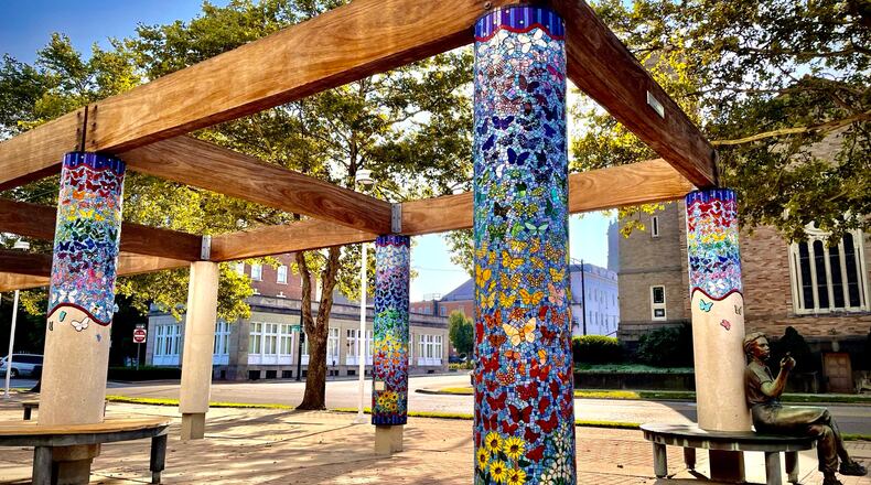 The Wings of Hope, a collaborative public art project at the Fitton Center for Creative Arts in Hamilton, consists of 1,026 handmade glass butterflies, contributed by 392 artists from 29 U.S. states and eight countries. PROVIDED
