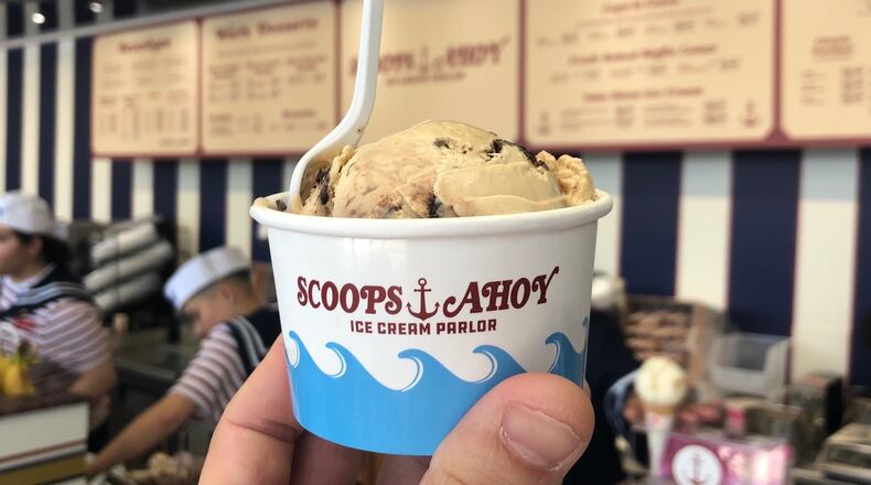 Baskin-Robins Ice Cream Shops, including the Dayton-area location at 27 N. Springboro Pike, have collaborated with “Scoops Ahoy Ice Cream Parlor,” the fictitious ice cream shop in the “Stranger Things” series. (SOURCE: BASKIN-ROBBINS)
