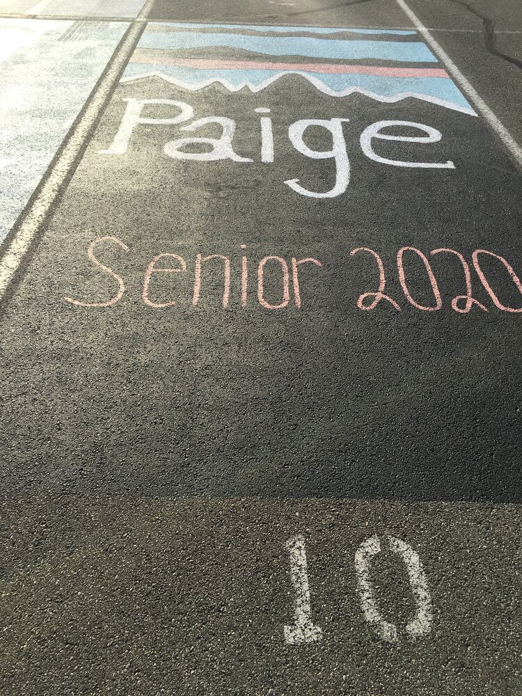 Lakota West senior parking spaces