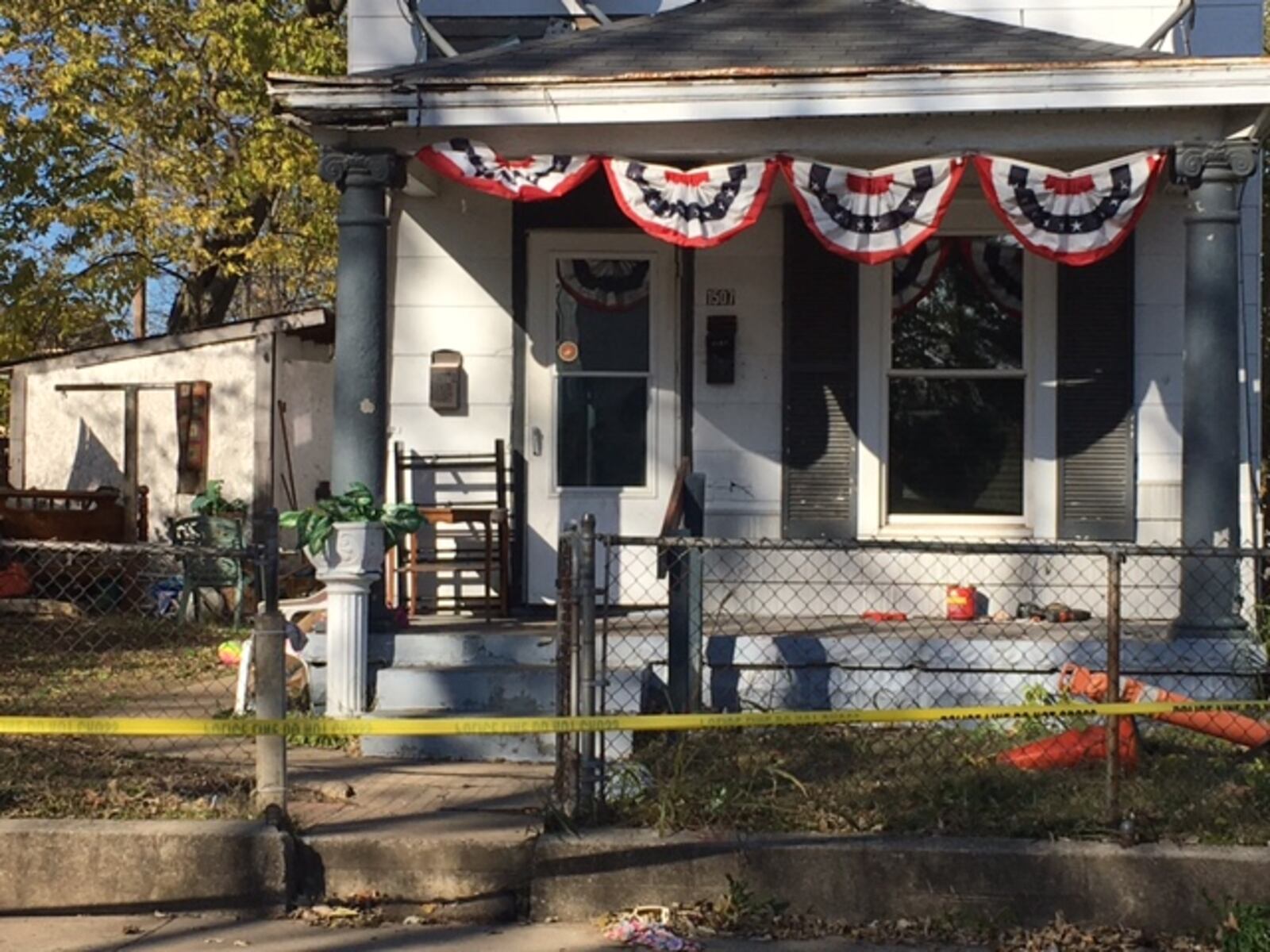 Middletown Police are investigating a shooting at this home in the 1500 block of Forest Avenue.