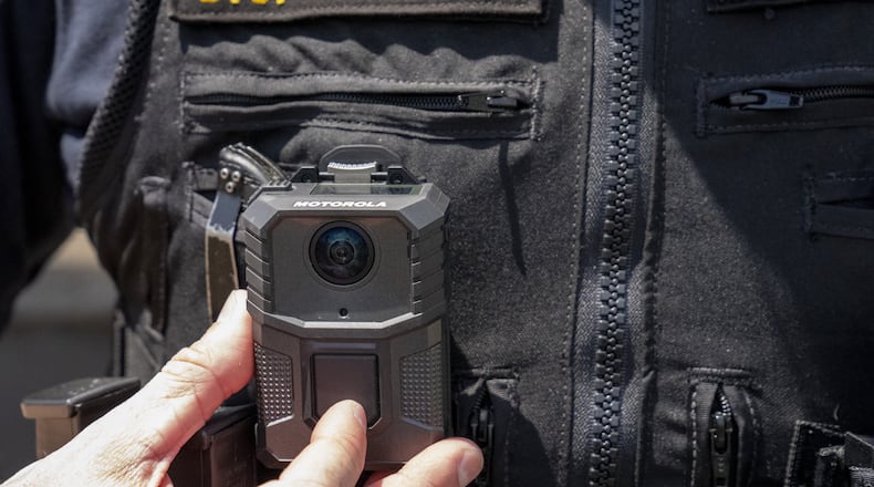 Body cameras similar to this Motorola version will be worn by officers of the Middletown Division of Police this year. CONTRIBUTED