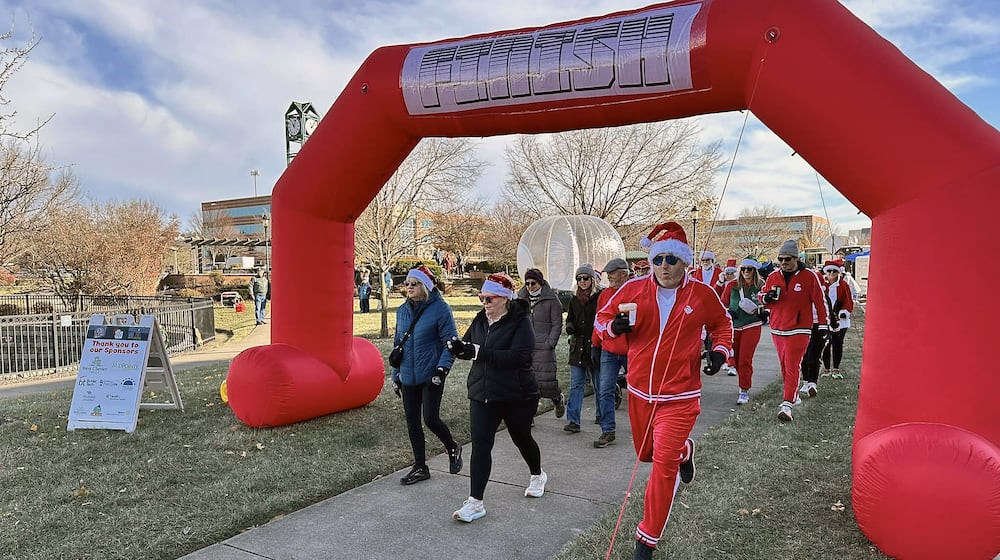 Registration is open for the second annual Santa Trot fundraiser that will be held Dec. 6 in front of the MidPointe Library’s West Chester Twp. branch. CONTRIBUTED