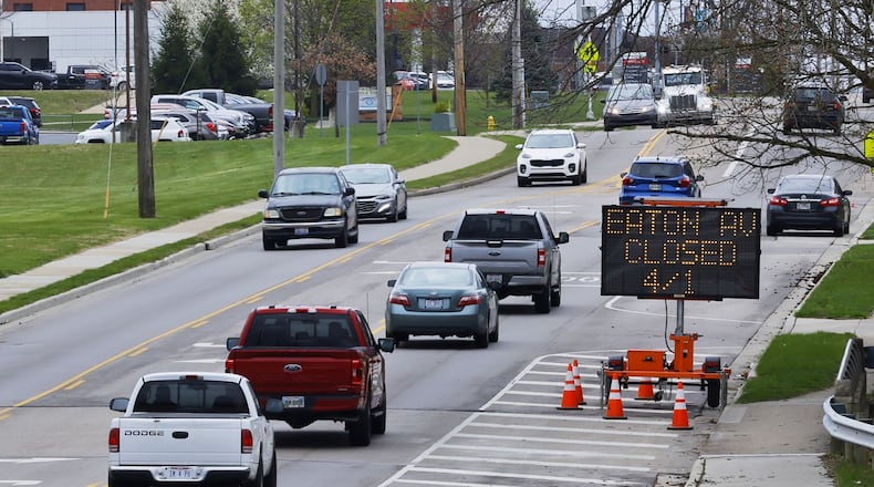 Road closures on Eaton Avenue in Hamilton are expected to begin April 1. The city will either repair or replace storm sewers in various sections of the roadway. It will require some complete closures of the road throughout April, though city officials said those would happen block by block. This stretch of road is also scheduled to be paved later this year. NICK GRAHAM/STAFF
