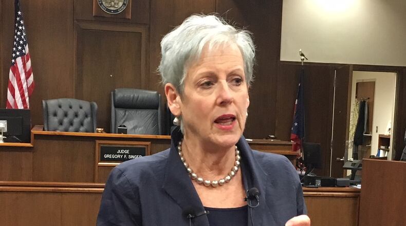 Ohio Supreme Court Chief Justice Maureen O Connor. CHUCK HAMLIN/STAFF