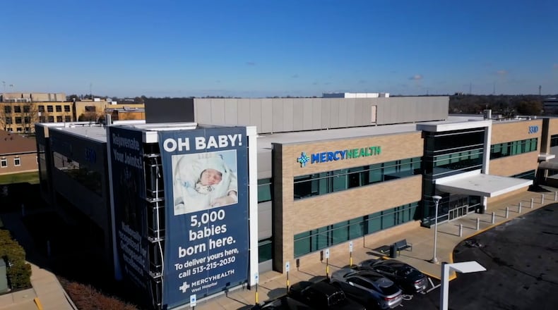 Several months after shuttering labor and delivery services at its Fairfield hospital, Mercy Health announced on Dec. 4 its Westside hospital would see the same fate. MADDY SCHMIDT/WCPO