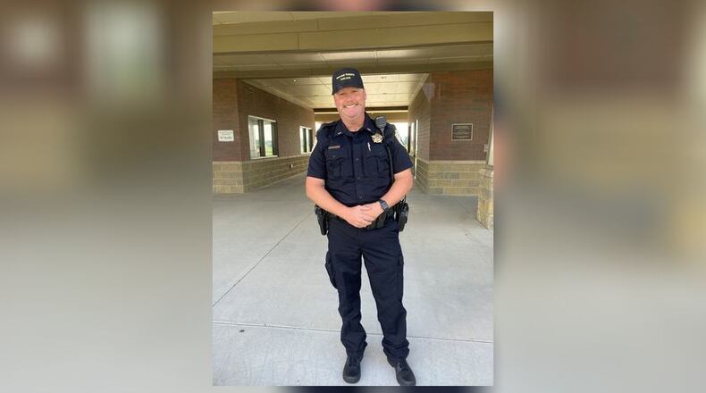 MetroParks of Butler County’s rangers are now patrolling the parks as MetroParks Police. The latest stage in the division’s rebranding is the debut of new officer uniforms, which are a change from ranger brown to police blue. Pictured is Lt. Rusty Riegler in MetroParks’ new police uniform. CONTRIBUTED