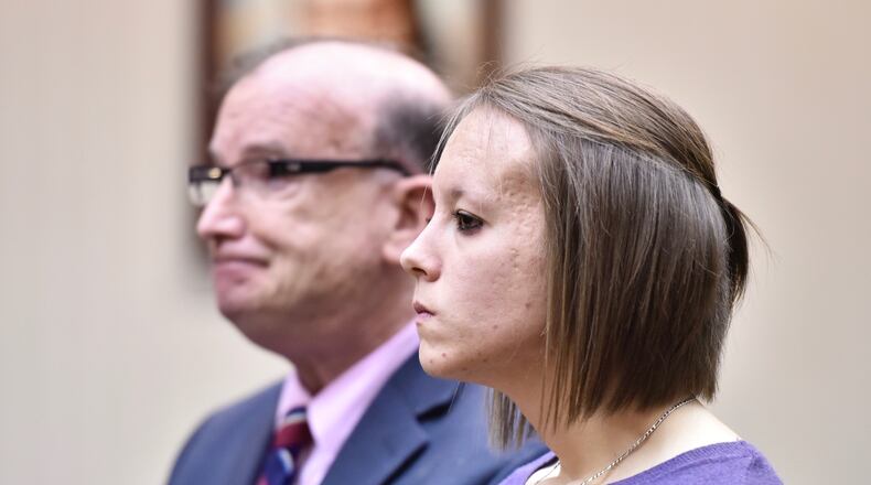 Nakisha Newell, a former Butler County corrections officer, is accused of having sex with an inmate at the Butler County Jail. She appeared in Butler County Common Pleas Court on Tuesday, Dec. 5, 2017, after being indicted on two counts of sexual battery, a third-degree felony, and one count of illegal conveyance into a detention facility, a first-degree misdemeanor. NICK GRAHAM/STAFF