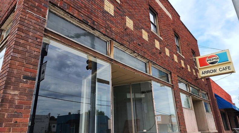 Funding coming to help restore the former Roemer hardware building on Pleasant Ave. in Hamilton. NICK GRAHAM/STAFF