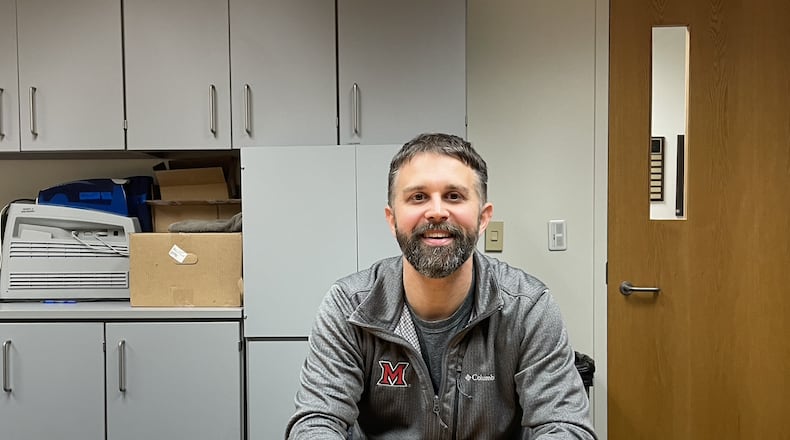 Mike Arnos schedules events throughout the Rec Center on campus. VIVIANA SELVAGGI/OXFORD OBSERVER
