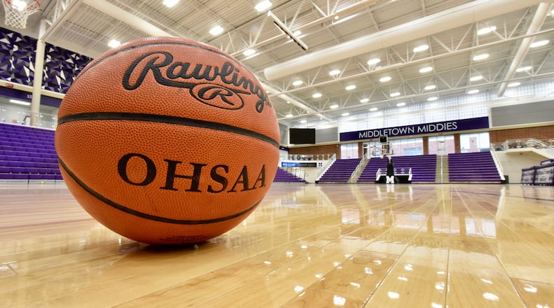 On Saturday, Dec. 9, Middletown’s boys and girls basketball teams open the new Wade E. Miller Arena on Breiel Boulevard. NICK GRAHAM/STAFF