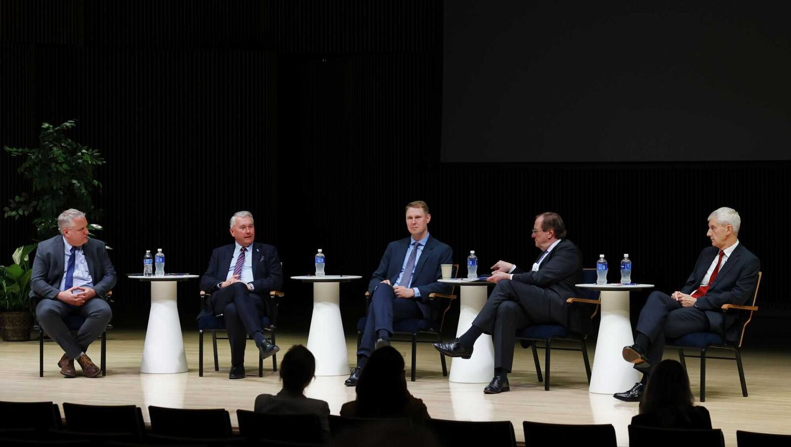 The first of many forum discussions during NATO week happened Thursday morning, May 22 at University of Dayton's Roger Glass Center in Dayton. This session was "US Global Strategy at a Historic Inflection Point" with five panelists. NICK GRAHAM/STAFF