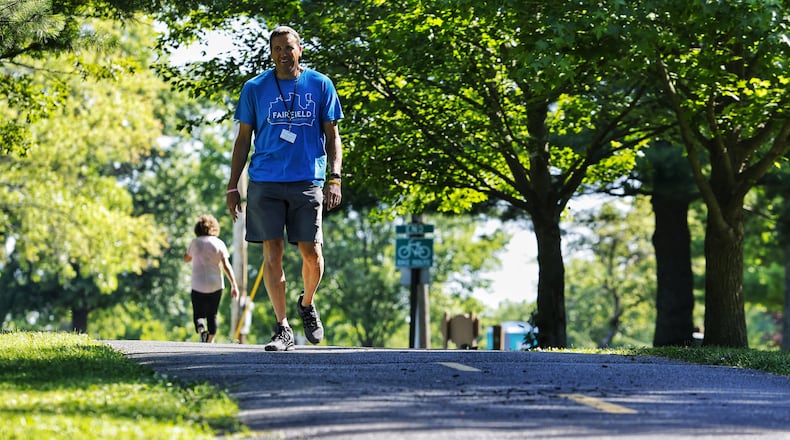 Rob Bruner, 61, is a Park Ambassador with the city of Fairfield. He's been a volunteer since October 2020 after seeing a posting by the city seeking volunteers. NICK GRAHAM/STAFF