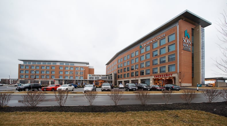 Construction is currently underway on the fourth floor of the Indu and Raj Soin Medical Center in Beavercreek to add another 32 beds to the hospital that opened a year ago.