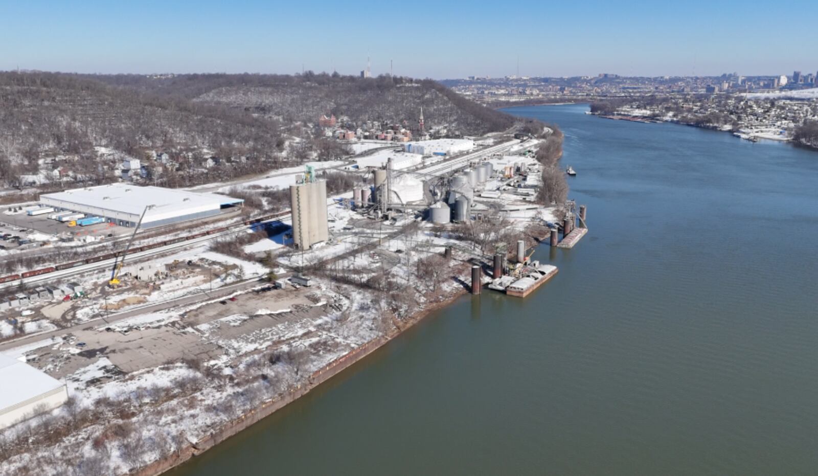 Hilltop Basic Resources plans to relocate from its downtown site near Paycor Stadium to this riverfront location in Riverside. LOT TAN/WCPO