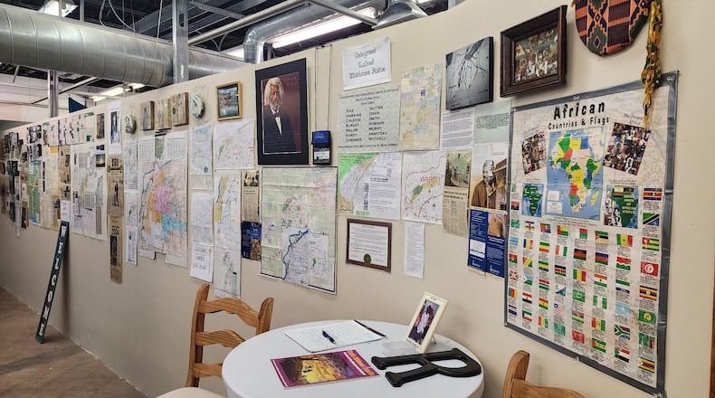 Underground Railroad exhibit at the Pendleton Arts Center in Middletown on Central Avenue. NICK GRAHAM/STAFF