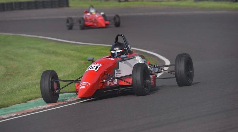 Jack Sullivan driving on the track at Castle Combe on the Ammonite Motorsport Team. CONTRIBUTED