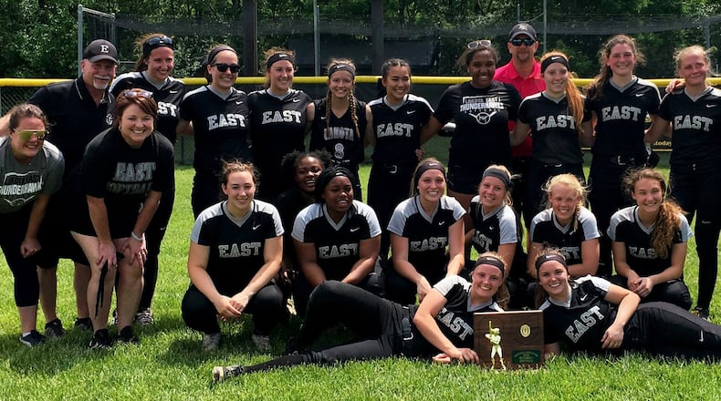 Lakota East’s softball team will play Westerville South on Friday morning in a Division I state semifinal at Firestone Stadium in Akron. RICK CASSANO/STAFF