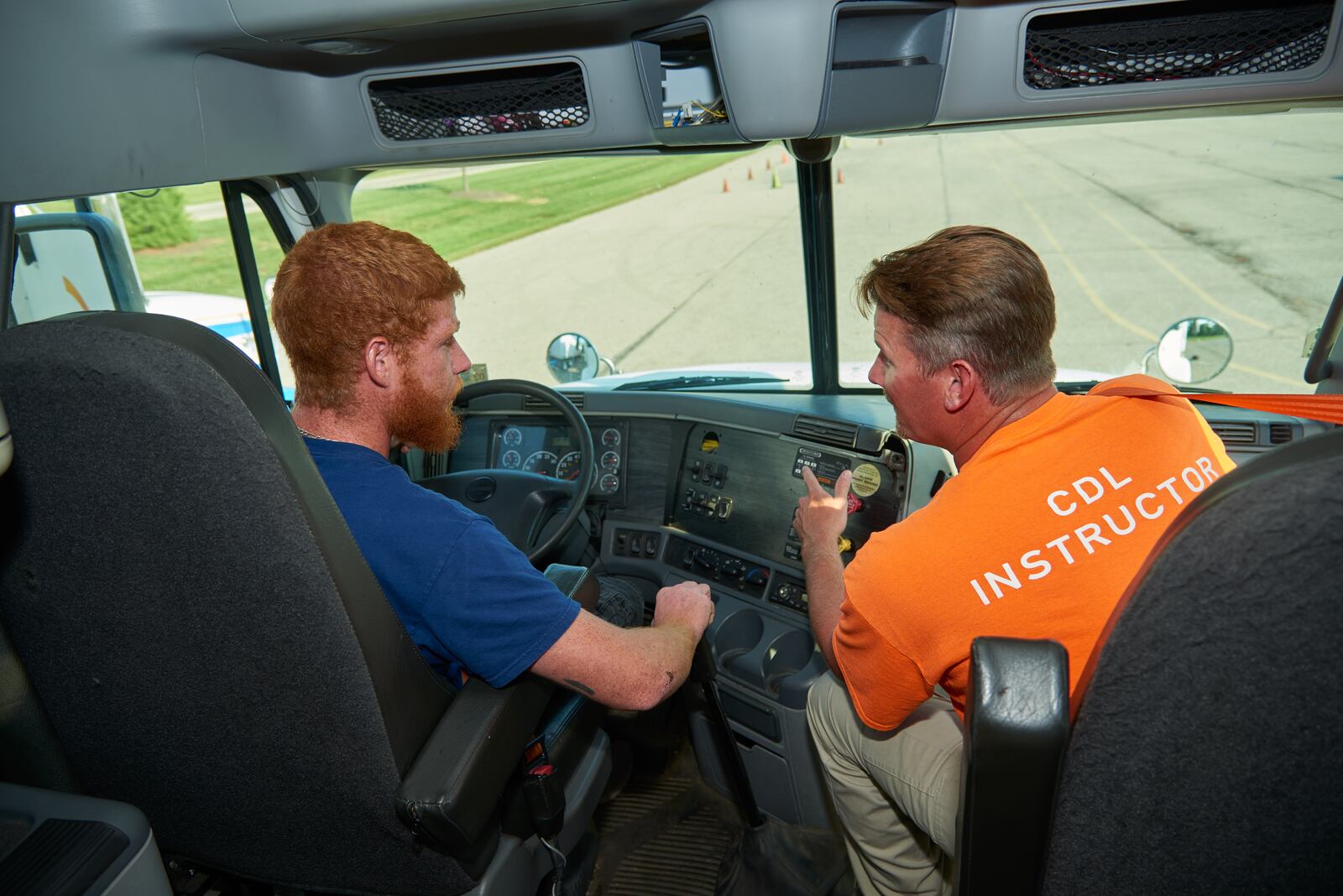 Butler Tech last week unveiled a new driver’s examination test site in Liberty Twp. for those adults seeking to earn their commercial driver’s license (CDL). The adult student program and its new testing facility will greatly speed the licensing process, say Butler Tech officials. (Provided Photo\Journal-News)