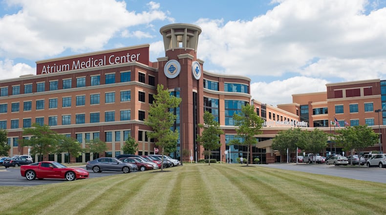 The coronavirus COVID-19 has forced area hospitals to ban visitors to prevent the spread of the virus to hospital patients and other vulnerable people. Premier Health’s Atrium Medical Center in Middletown has implemented a no visitors policy as a result of the outbreak. FILE PHOTO Atrium Medical Center in Middletown recently received a Healthgrades Top 100 designation for being among the top 100 hospitals in the nation. CONTRIBUTED