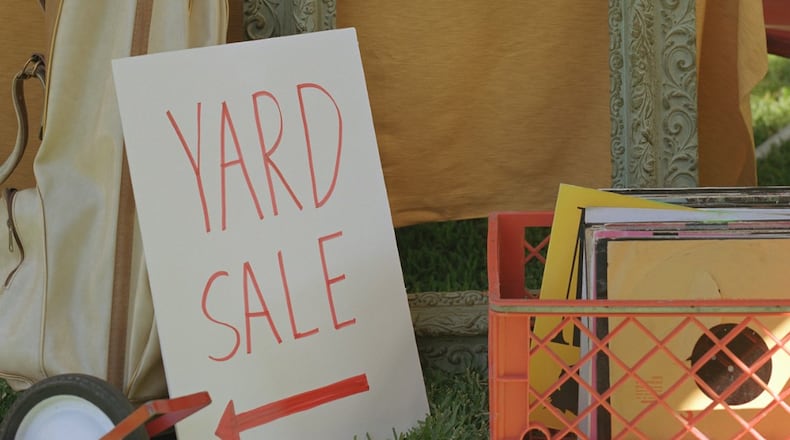 Yard sales are happening in the region. CANVA/STOCK