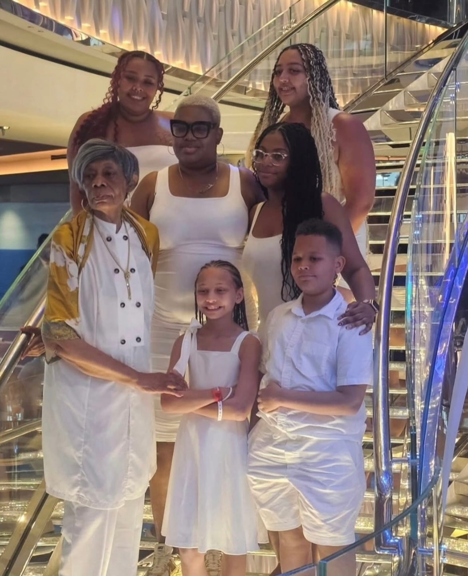 Pamela’s mother-in-law, Bessie Chandler, pictured with several of her grandchildren on a family cruise in 2025. Bessie recently passed away, leaving behind a legacy of family, love, and generations who will carry her memory forward. CONTRIBUTED