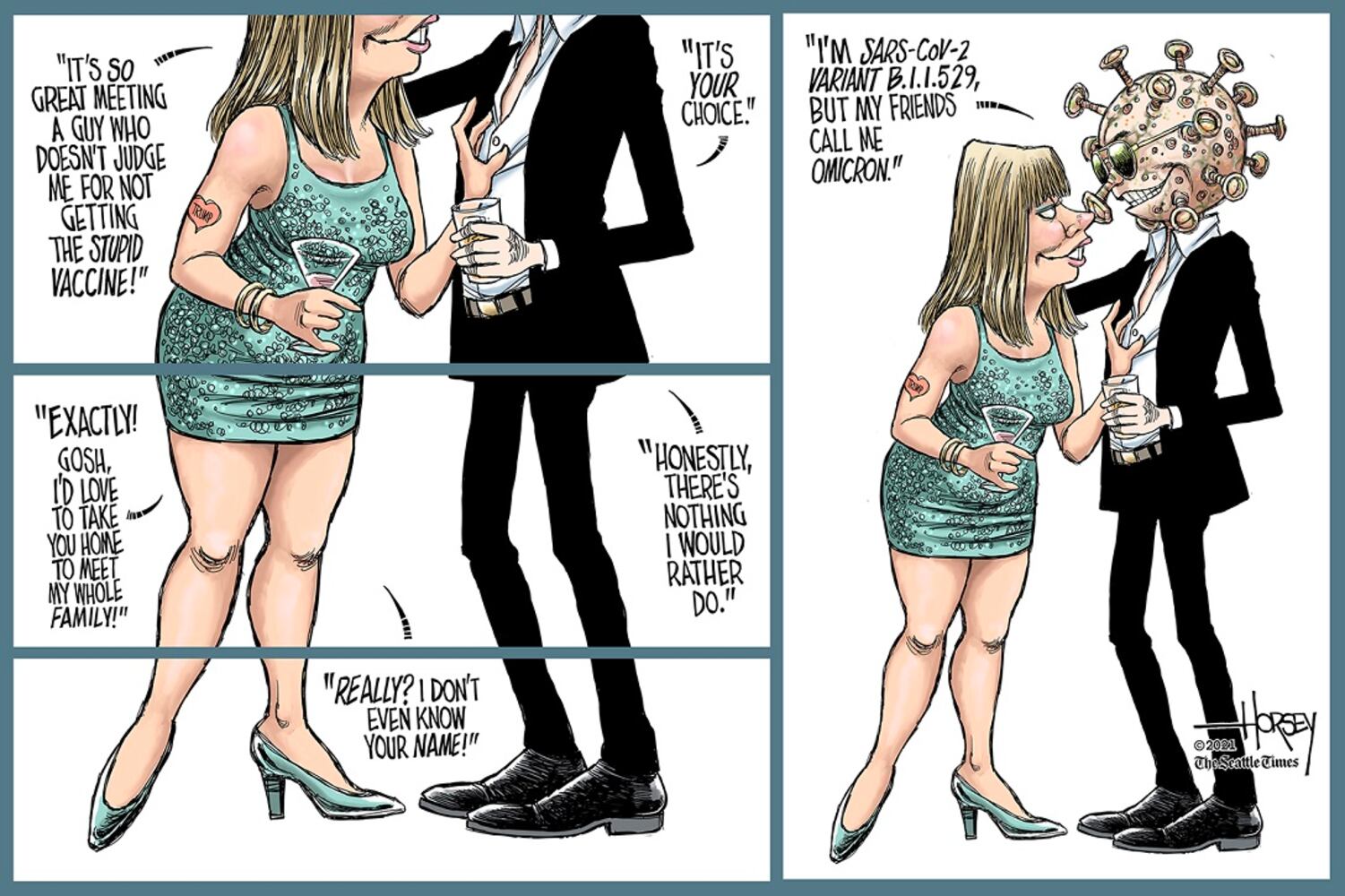 WEEK IN CARTOONS: Omicron Christmas, Joe Manchin and more