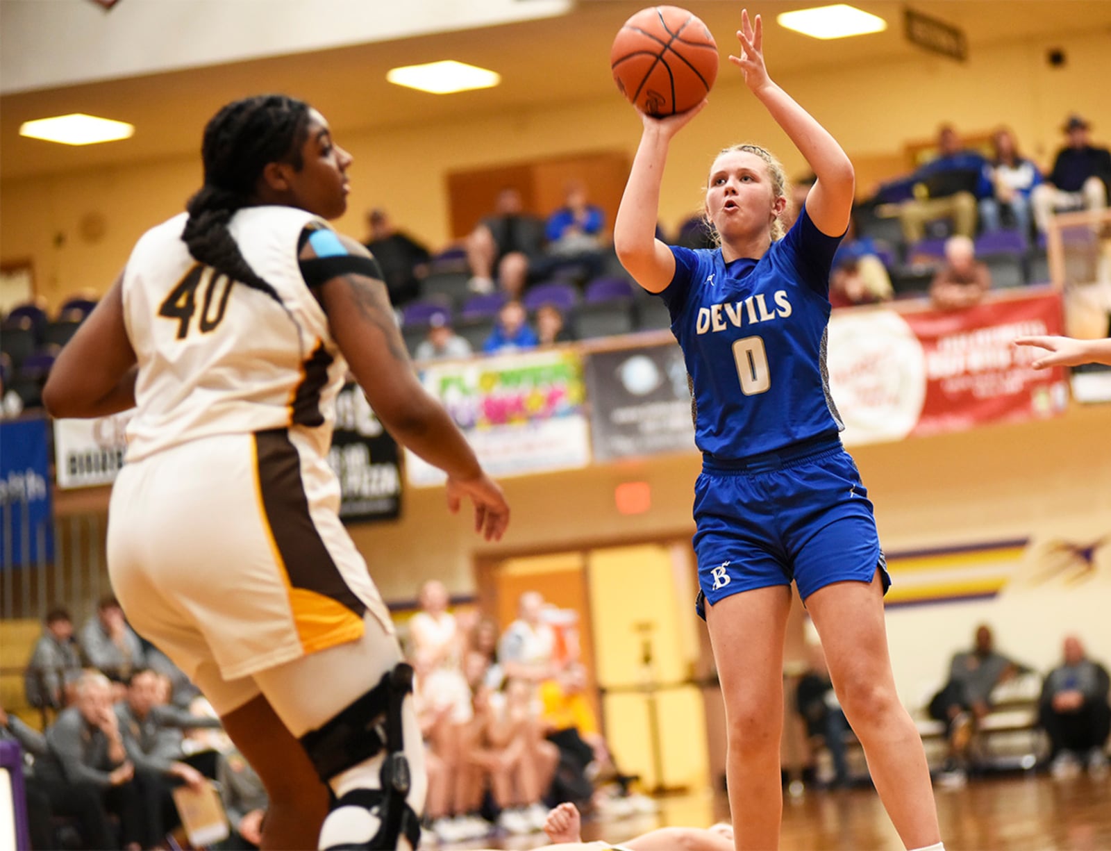 Brookville sophomore Jolie Gudorf scored her 1,000th career point during Tuesday's D-IV regional semifinal game against Alter on Tuesday, March 3, 2026 at the Vandalia Butler Student Activity Center. GEOFF NEVILLE / CONTRIBUTED PHOTO