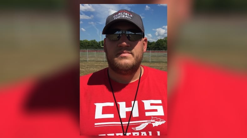 Carlisle football coach Mike Brown